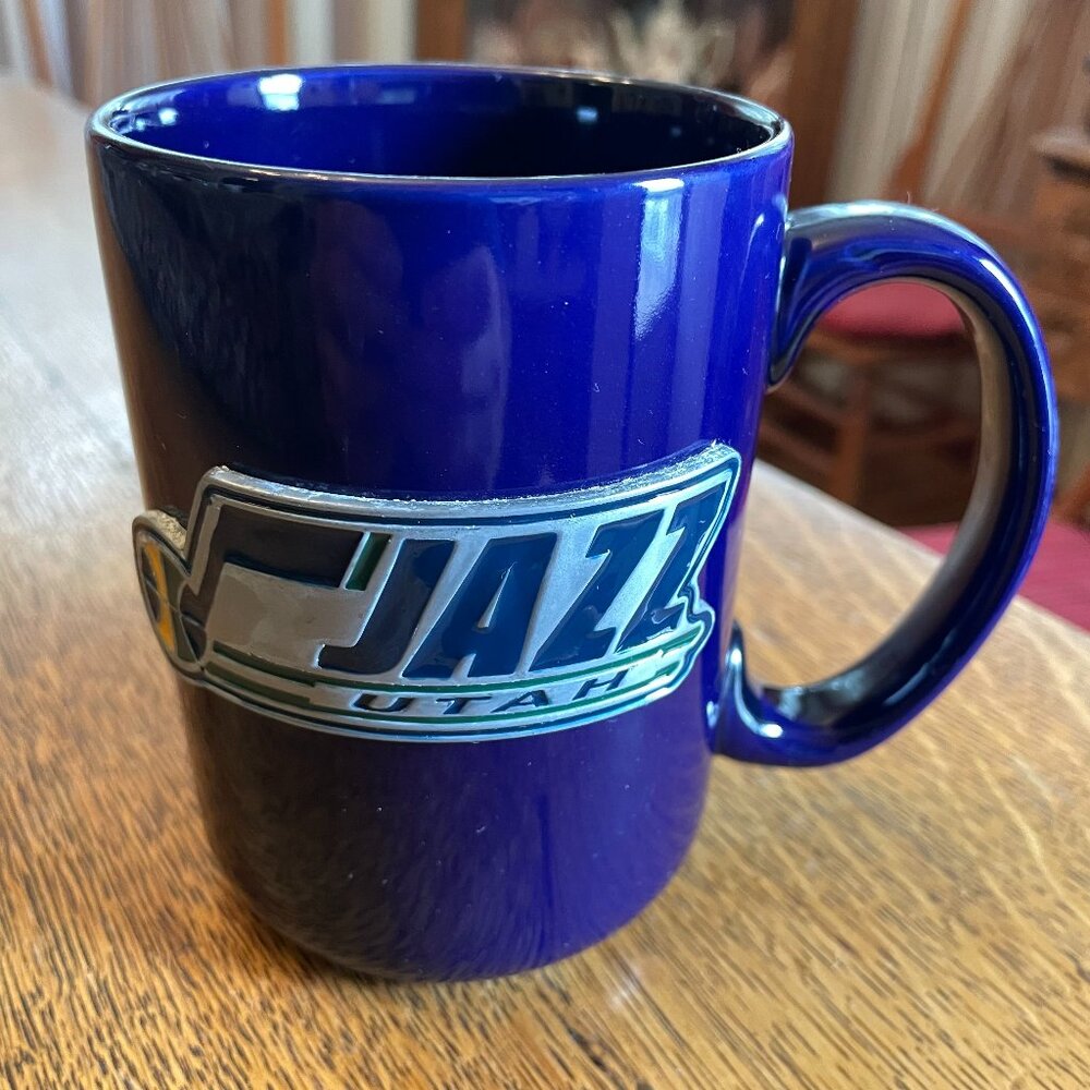 Utah Jazz Raised Logo Coffee Cup Mug by Great American Products